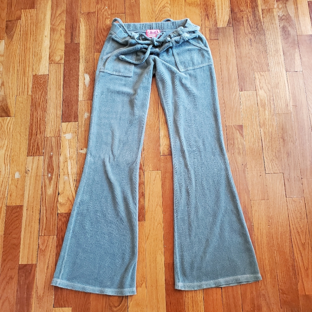 Juicy Couture Early 2000s Sage Terry Cloth Pants